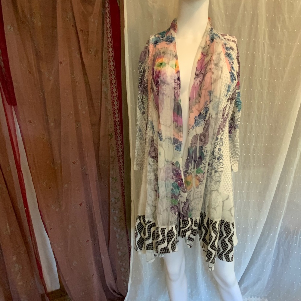 Beautiful colorful kimono swim suit cover Kamana